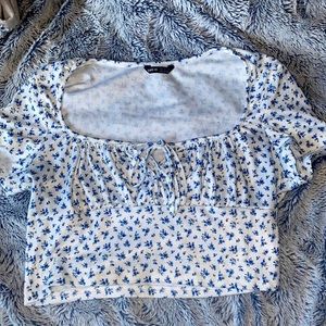 SHEIN, XL, Floral crop top.